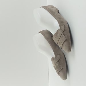 Vaneli Suede Loafers with Flaps